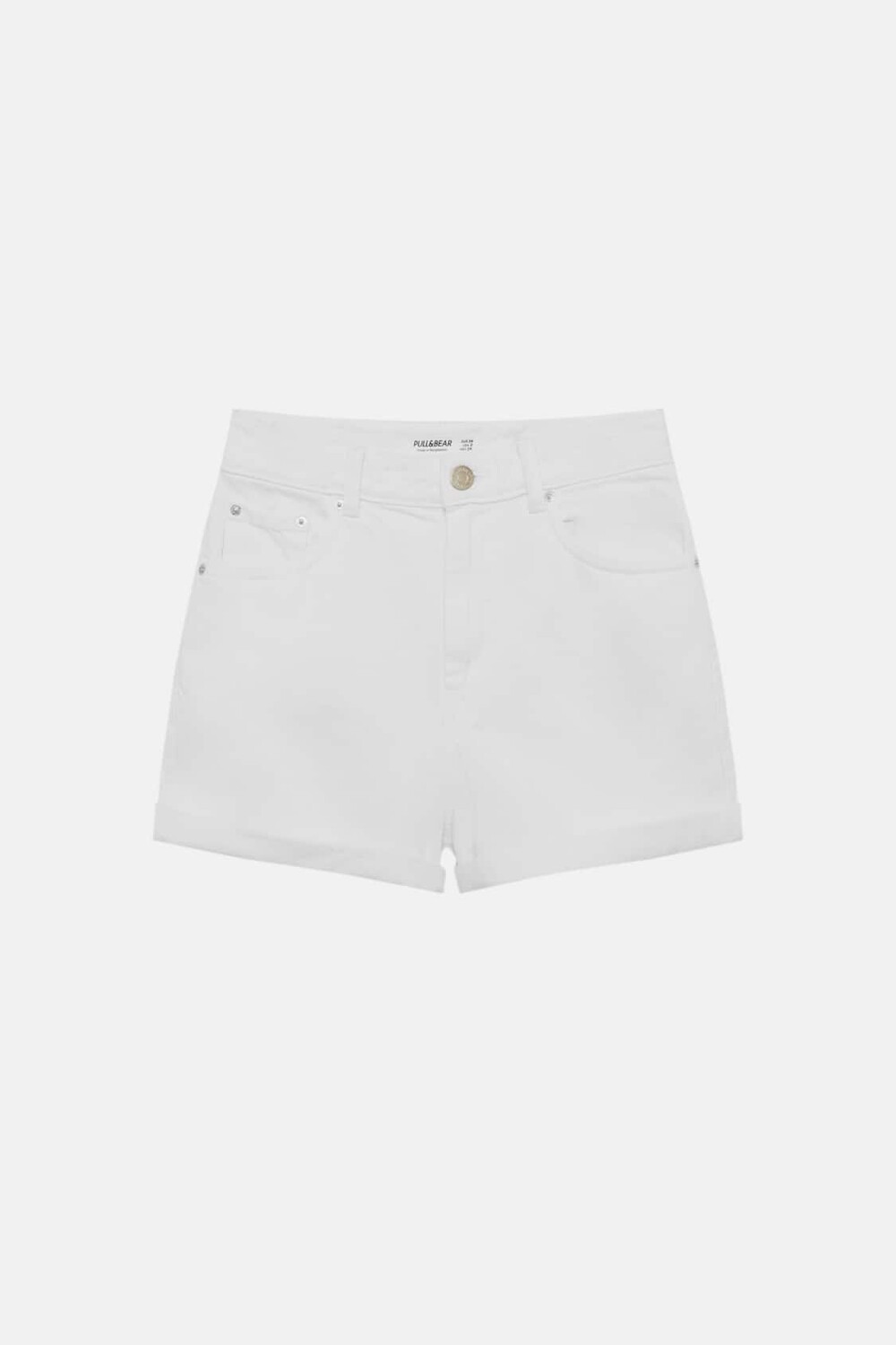 

Шорты Pull&Bear High Waist Denim, белый