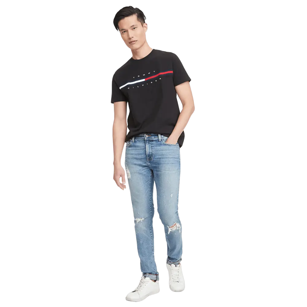 

Футболка Tommy Hilfiger Essential Flag Logo, черный