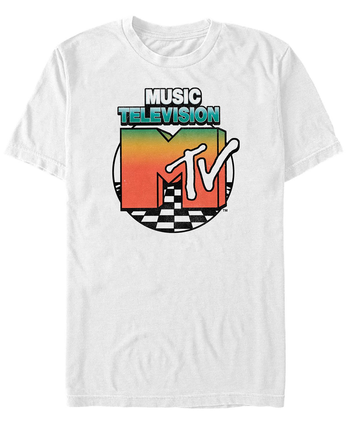 Мужская футболка с коротким рукавом logo circle color fade Fifth Sun, белый пульт для телевизора mystery mtv 1914l