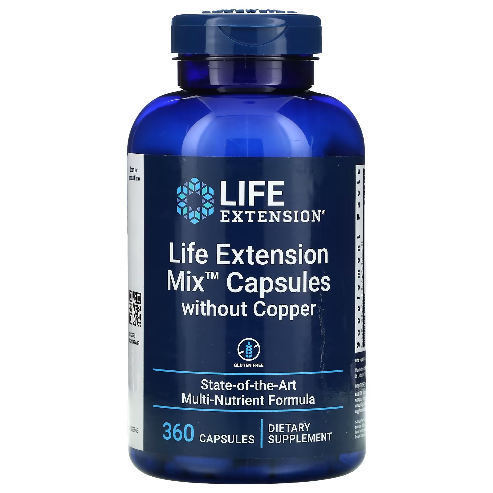 Смесь Капсул без Меди Life Extension, 360 капсул life extension mix комплексная добавка в капсулах 360 капсул