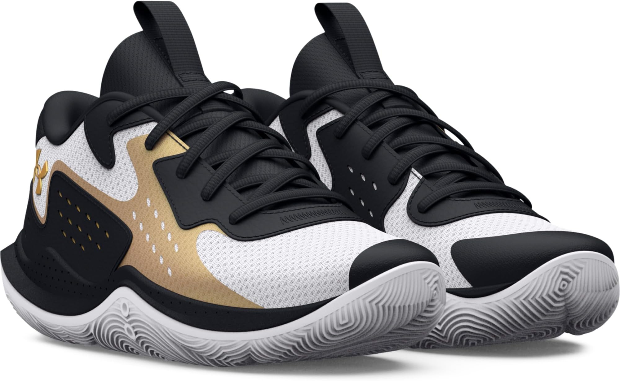 Кроссовки JET '23 Basketball Shoe Under Armour, цвет White/Black/Metallic Gold
