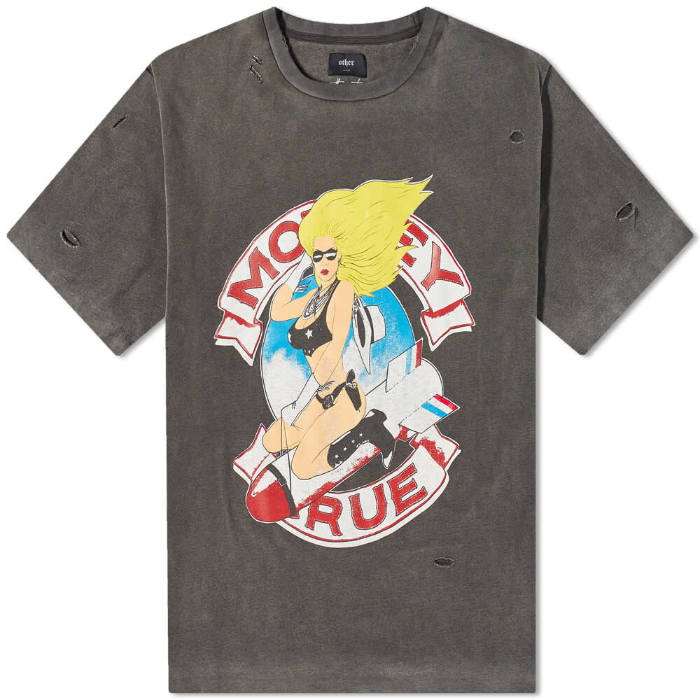 

Футболка Other 'Bomber Girl' Motley Crue Vintage Tee, Серый