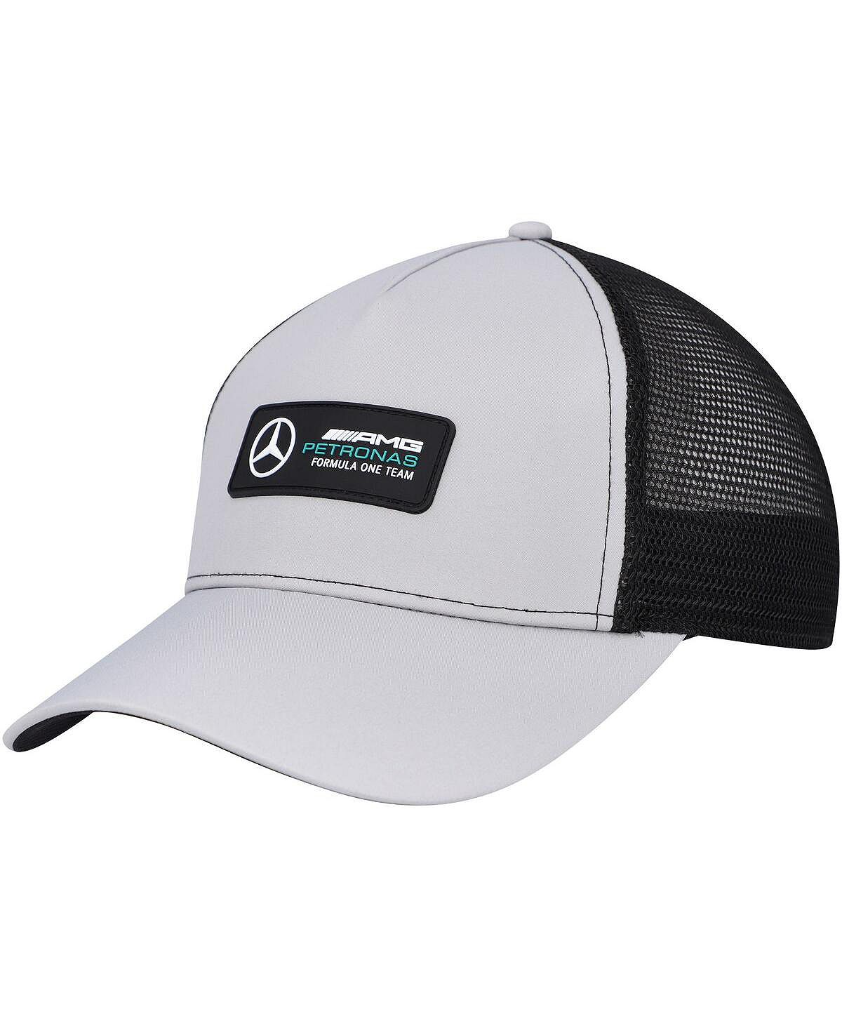 Мужская регулируемая кепка серебристого цвета Mercedes-AMG Petronas F1 Team  Trucker Puma