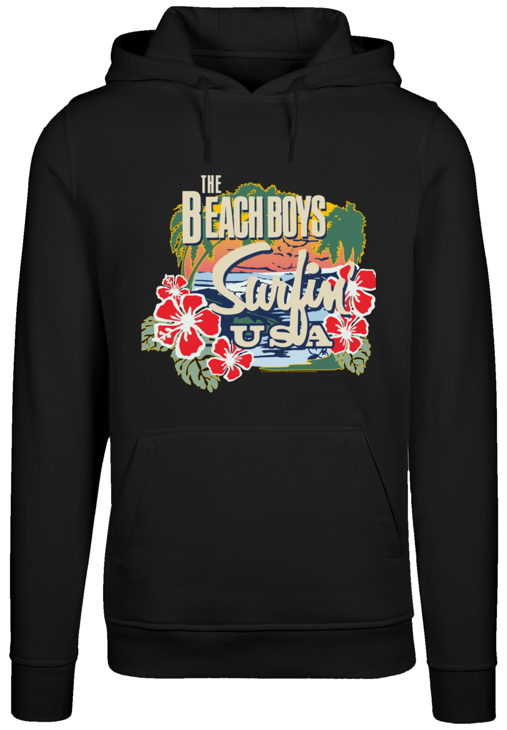 

Свитер F4NT4STIC Hoodie The Beach Boys Musik Band Tropical, черный