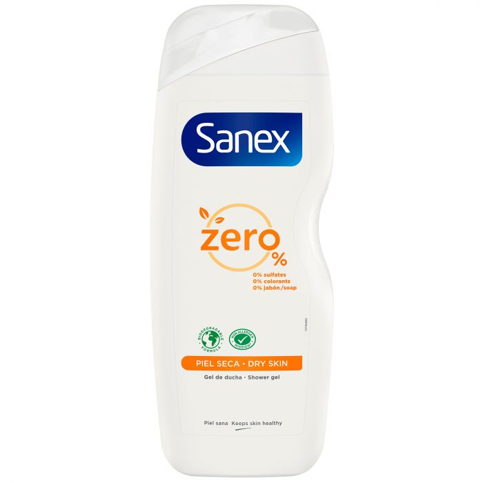 Гель для душа Zero 0% Gel de Ducha Piel Seca Sanex, 600 ml гель для душа питательный natural shower gel 350мл