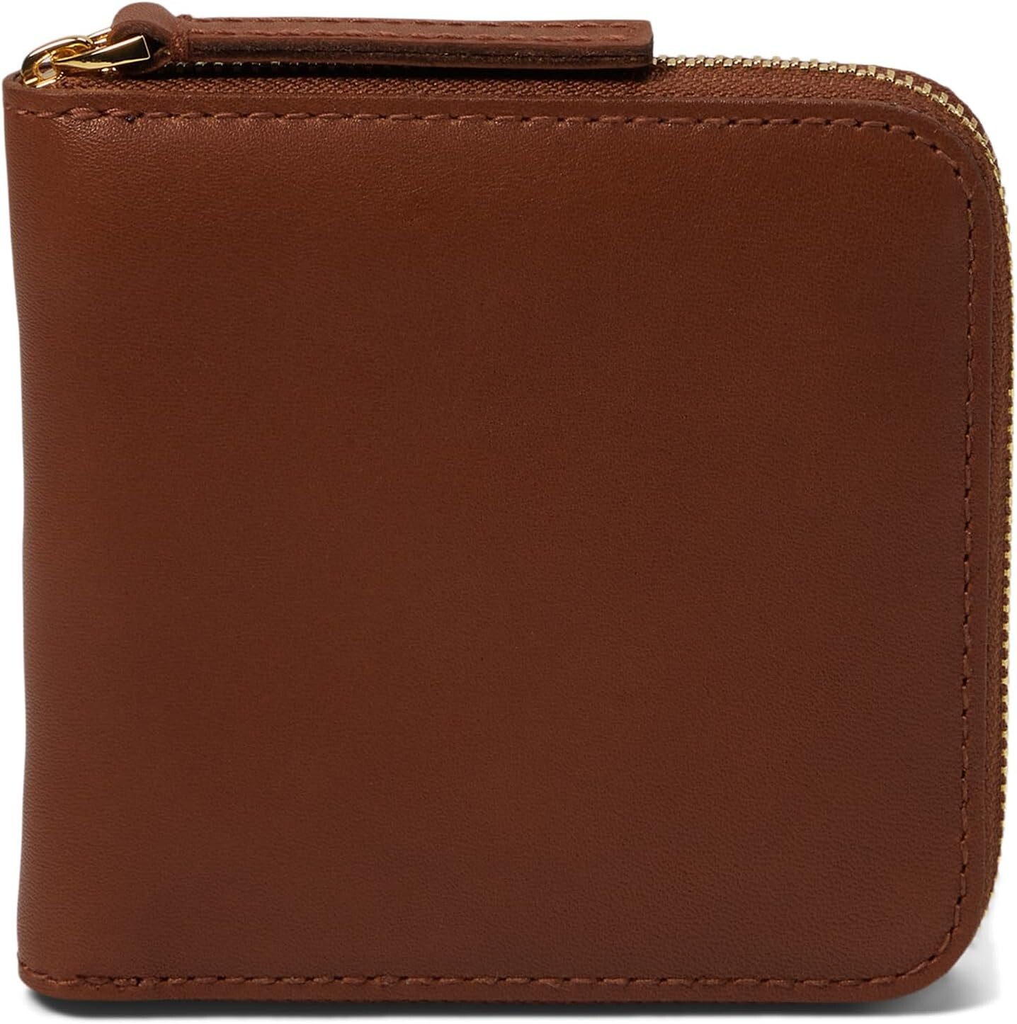 

Кожаный кошелек на молнии Madewell, цвет Warm Cinnamon