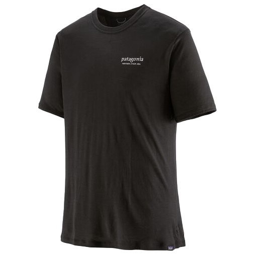 Рубашка из мериноса Patagonia Cap Cool Merino Graphic Shirt, цвет Heritage Header: Black