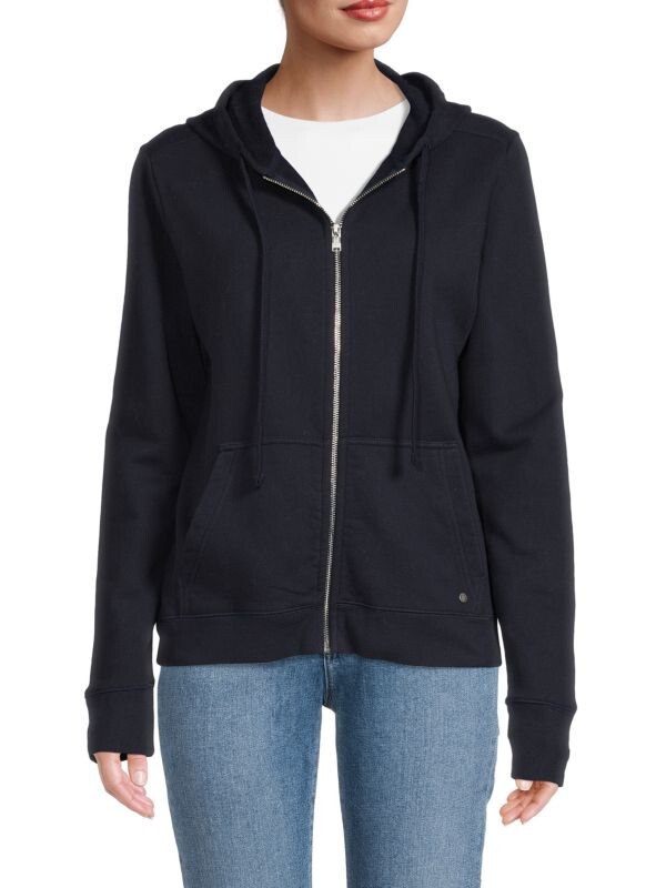 

Толстовка с капюшоном на молнии спереди ZADIG & VOLTAIRE Navy