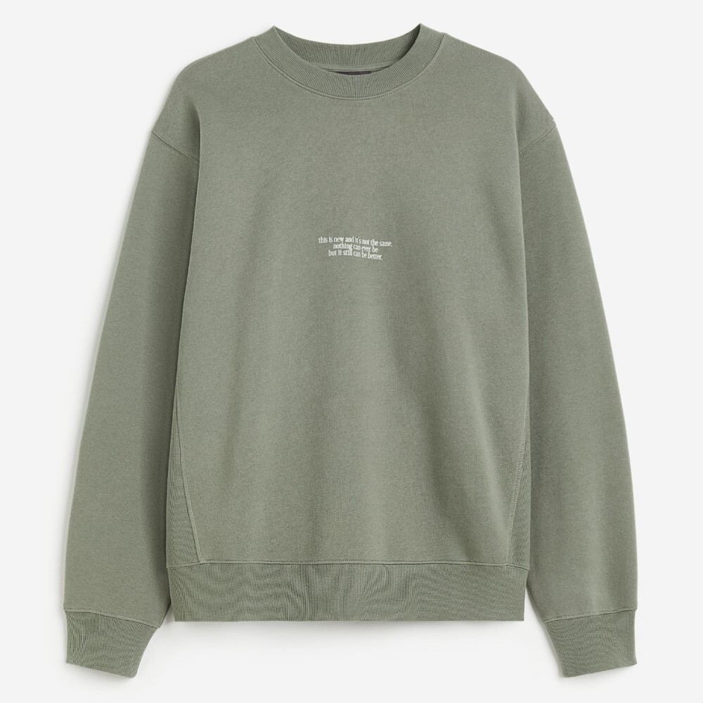 

Свитшот H&M Oversized Fit, хаки