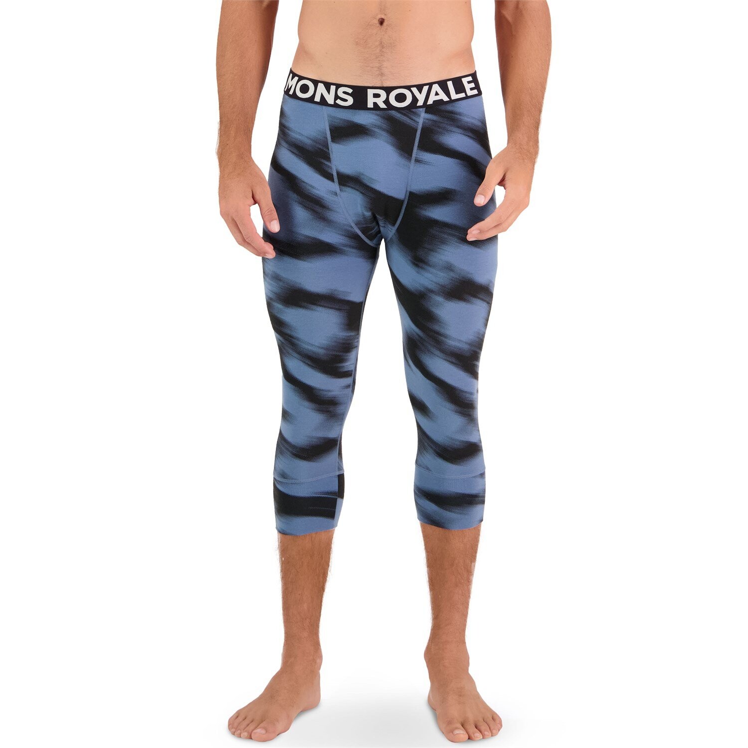 

Леггинсы Mons Royale Cascade Merino Flex 200 3/4, синий / черный