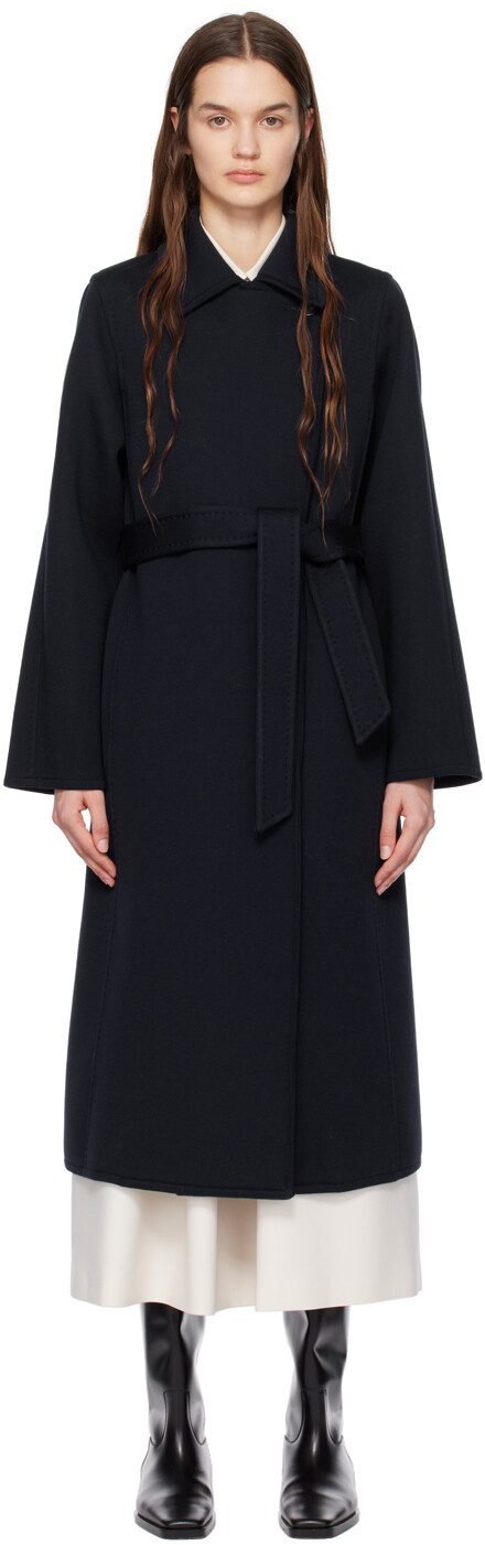 

Темно-синее пальто Manuela Max Mara, Синий