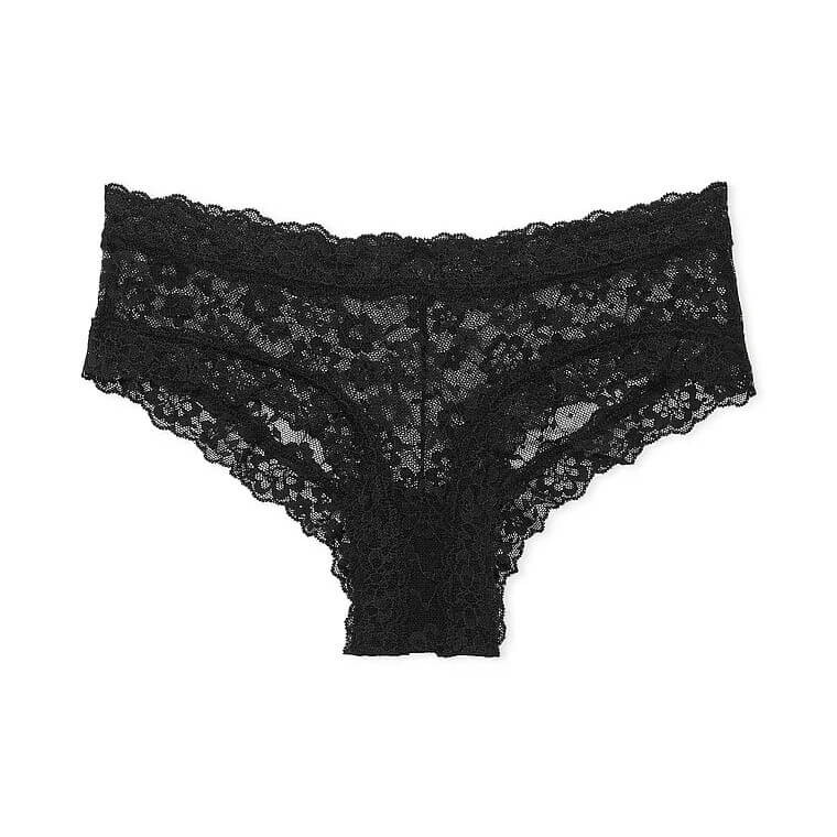 

Трусики Victoria's Secret The Lacie Posey Lace Waist Cotton, черный