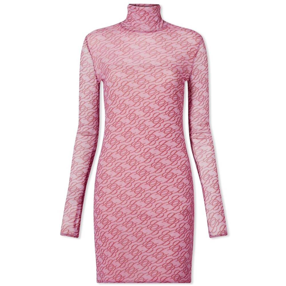 

Платье Blumarine High Neck Mesh Mini Dress