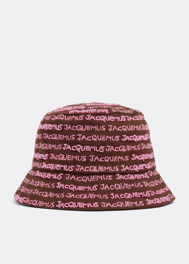 

Шляпа JACQUEMUS Le Bob Bordado hat, коричневый