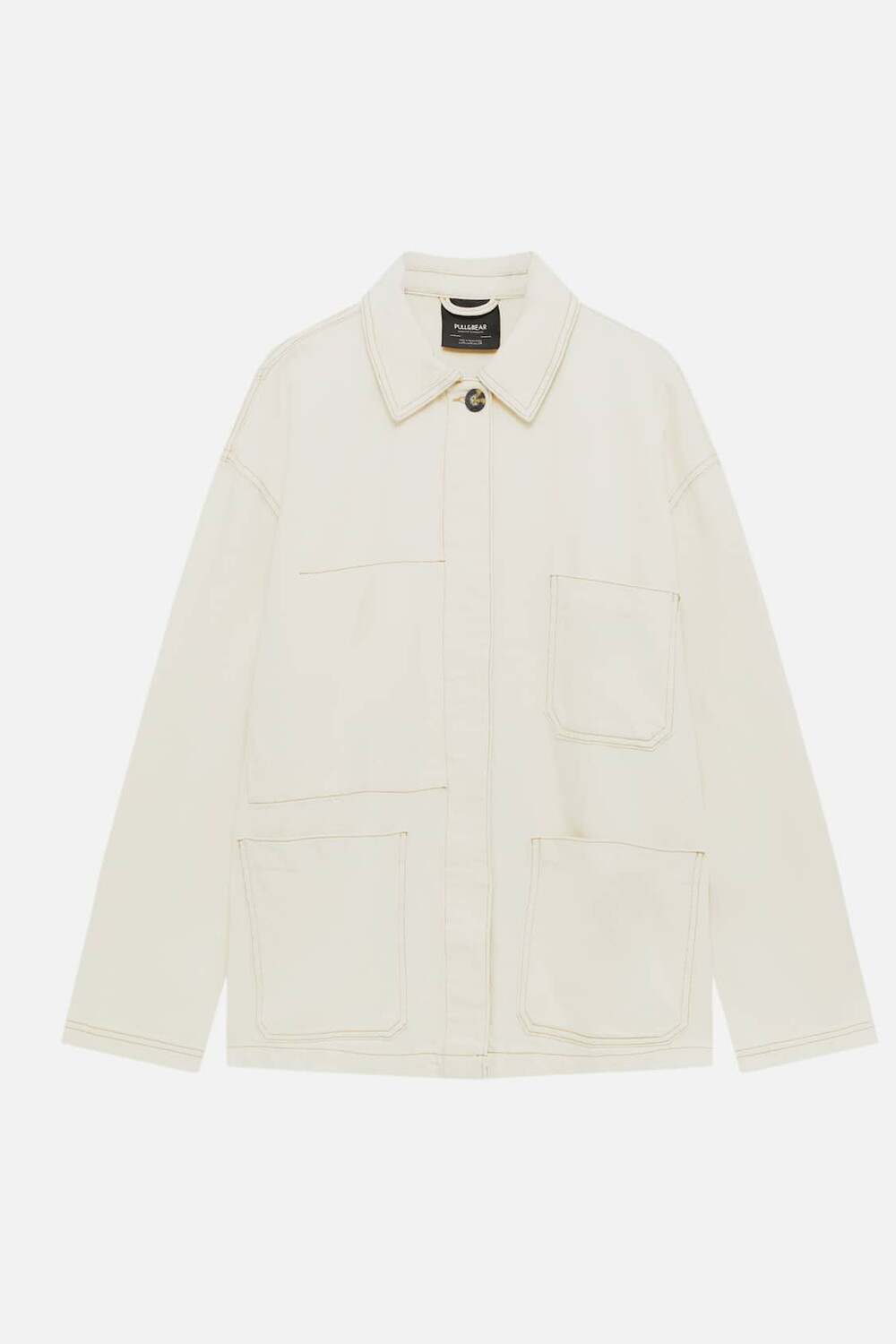 

Рубашка Pull&Bear Worker, белый
