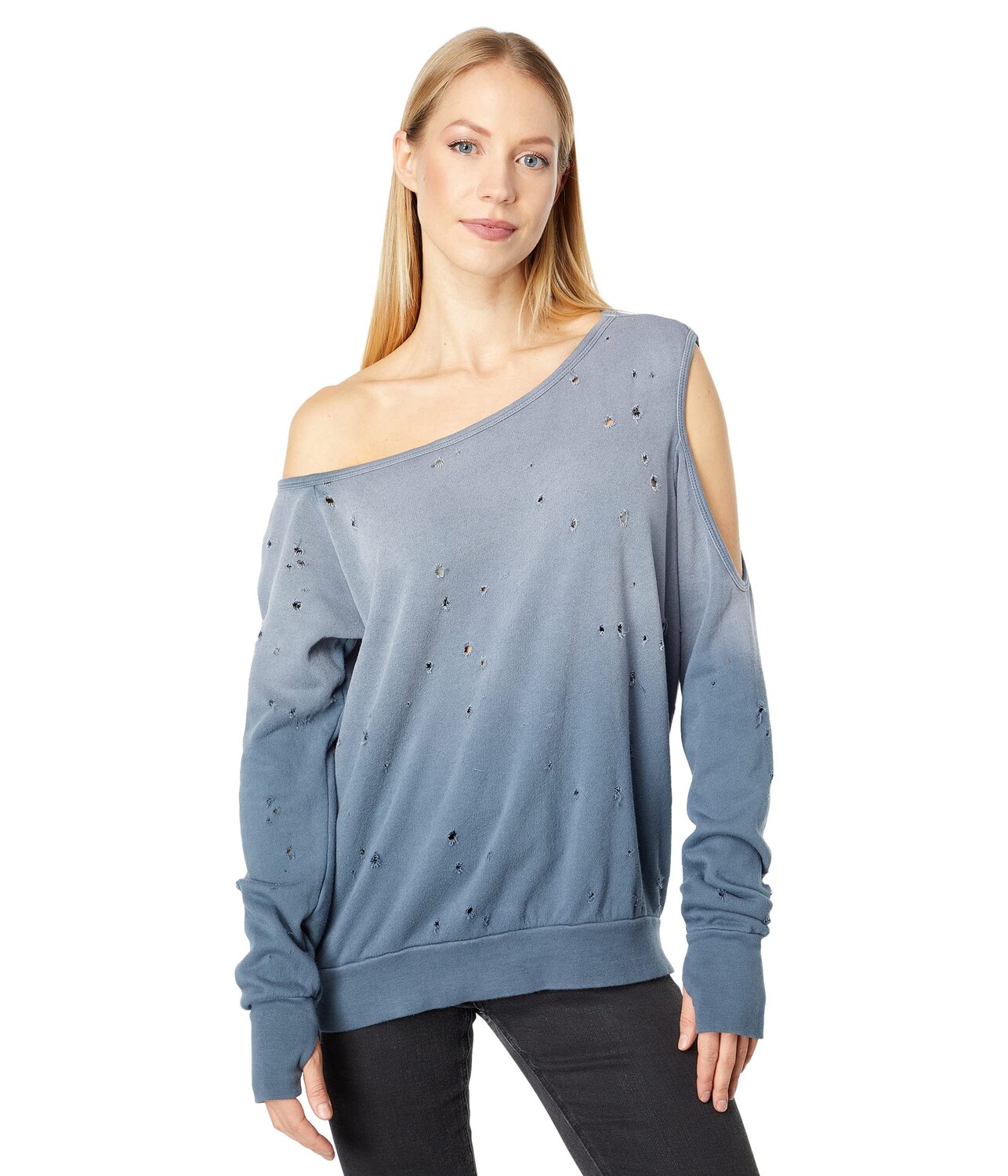 

Пуловер Michael Lauren, Ventura Asymmetrical Cold-Shoulder Pullover