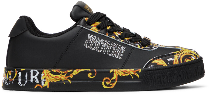 

Черно-золотые кроссовки Court 88 Versace Jeans Couture