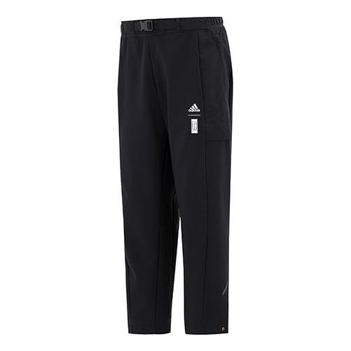 Спортивные штаны Adidas Wj Xia Pnt Martial Arts Series Woven Loose Lacing Sports Black, Черный