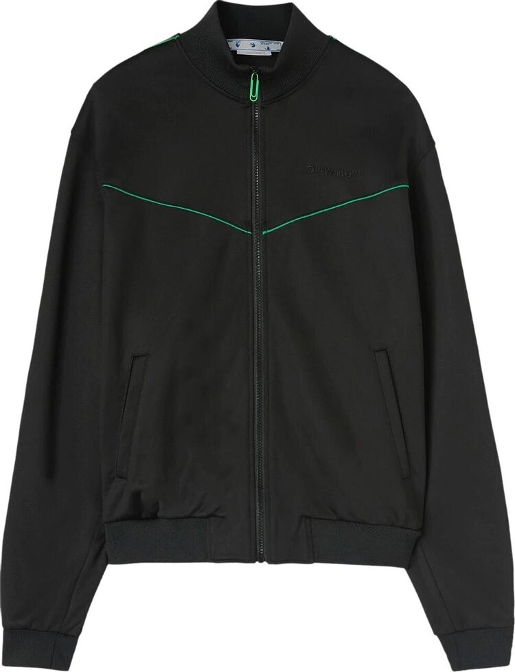 

Топ Off-White OW Face Band Slim Track Top 'Black', черный