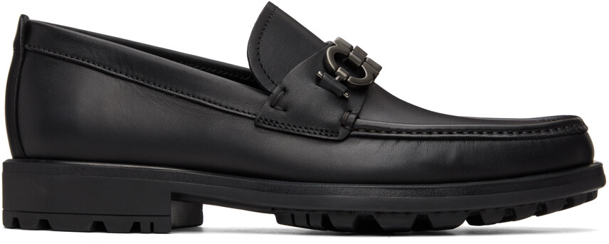 

Черные лоферы Gancini Ferragamo, Черный