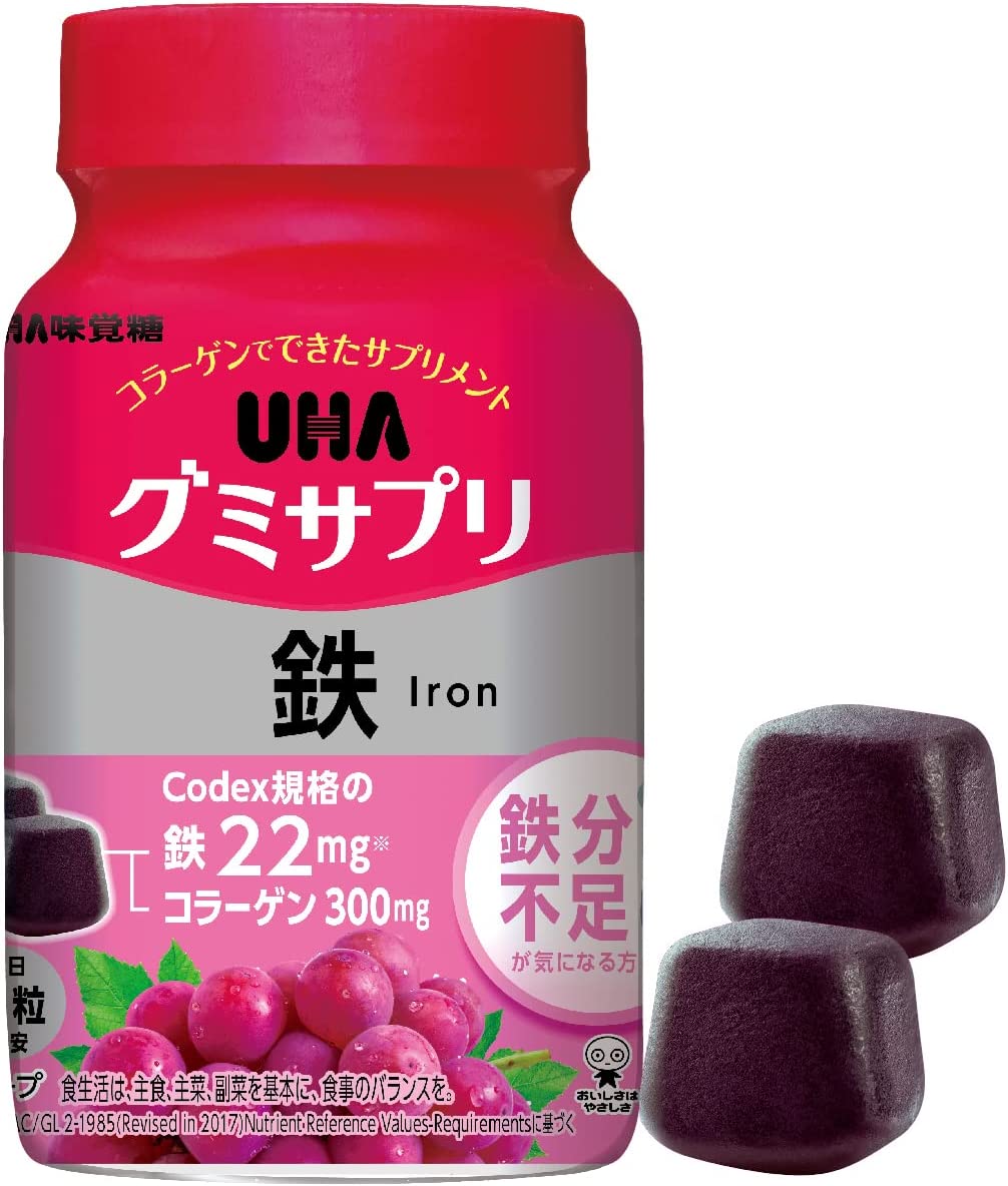 Железо UHA Gummi, 60 таблеток