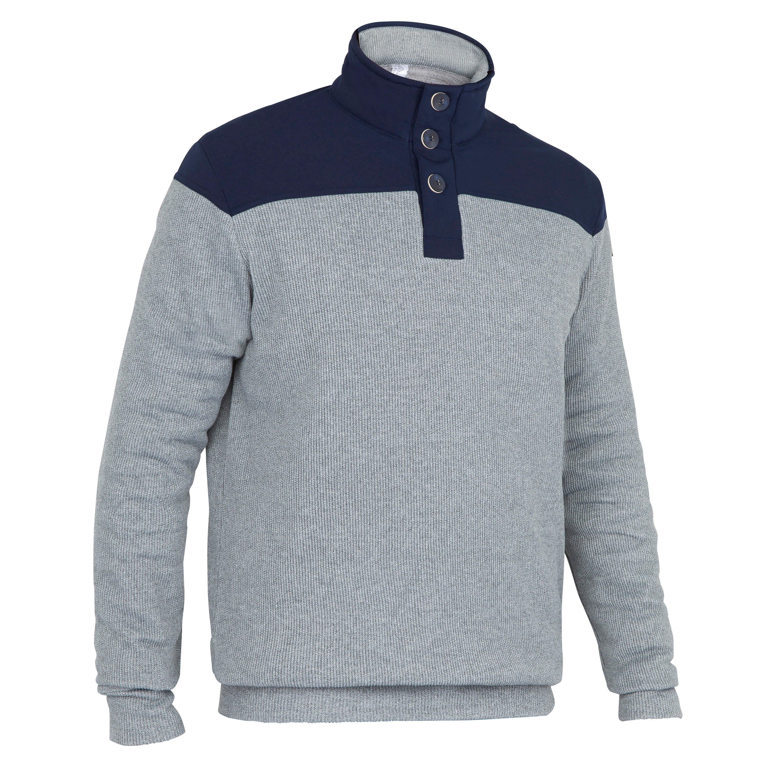 Мужской свитер Sailing 300 синий/серый TRIBORD, серый/черно-синий