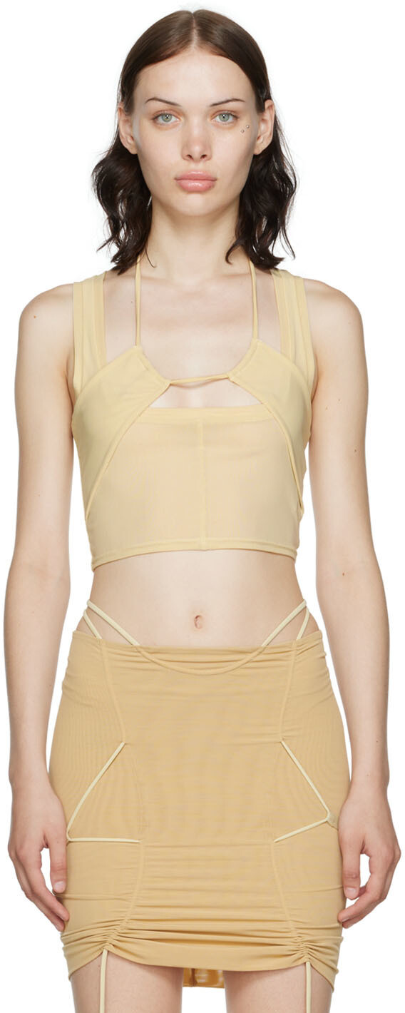 

Эксклюзивный бежевый топ SSENSE Illusion ORIENS