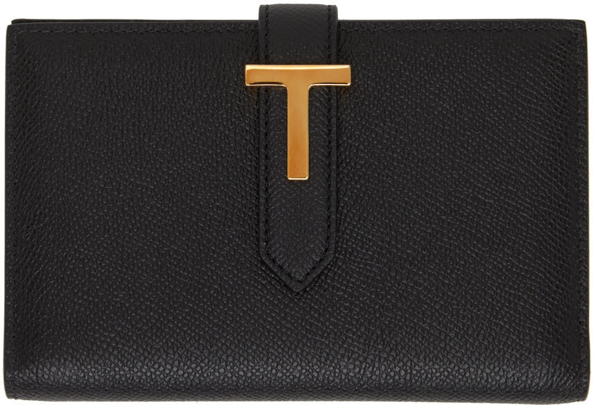 

Черный кошелек с Т-образным ремешком TOM FORD