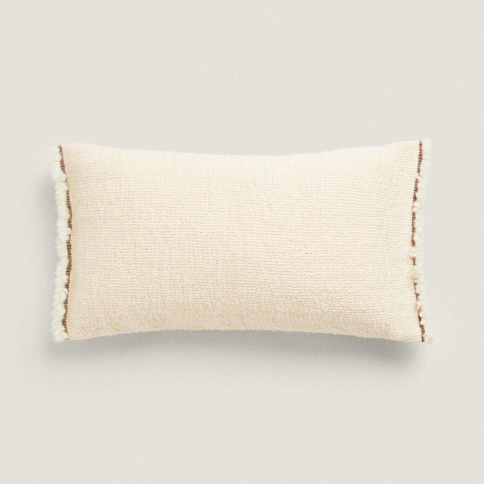 цена Чехол для подушки Zara Home Contrast Wool, светло-бежевый