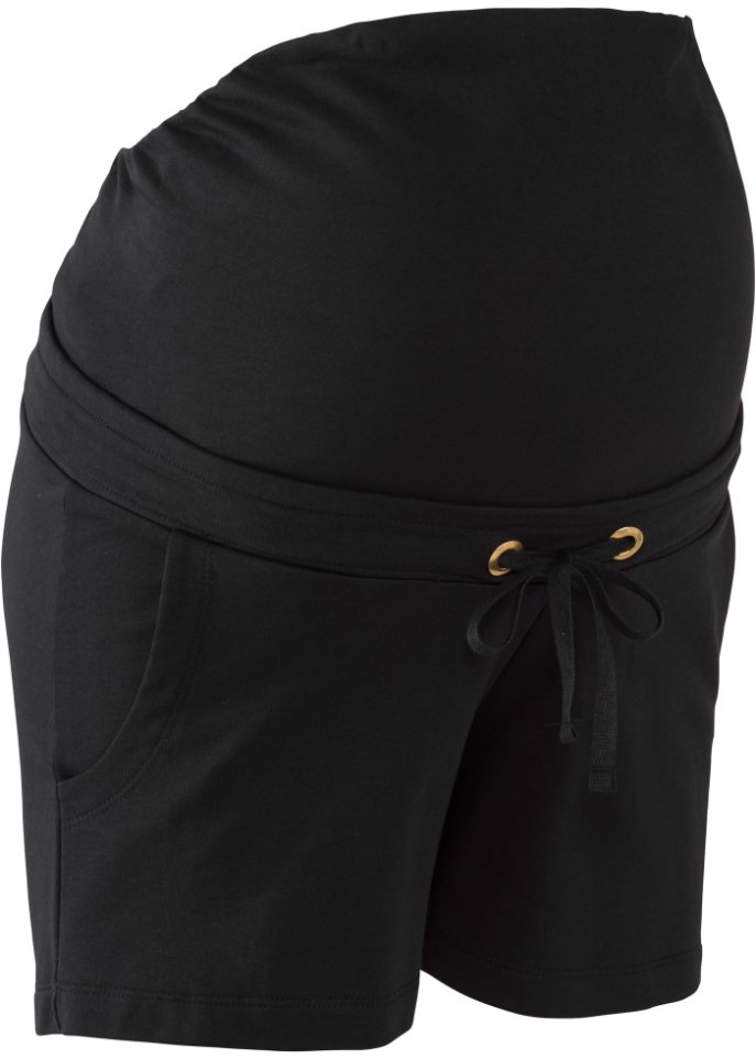 цена Удобные шорты для беременных на резинке из хлопка Bpc Bonprix Collection, черный
