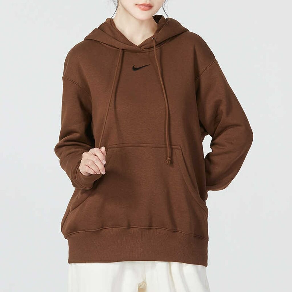 

Толстовка Nike AS W NSW PHNX FLC OS PO, коричневый