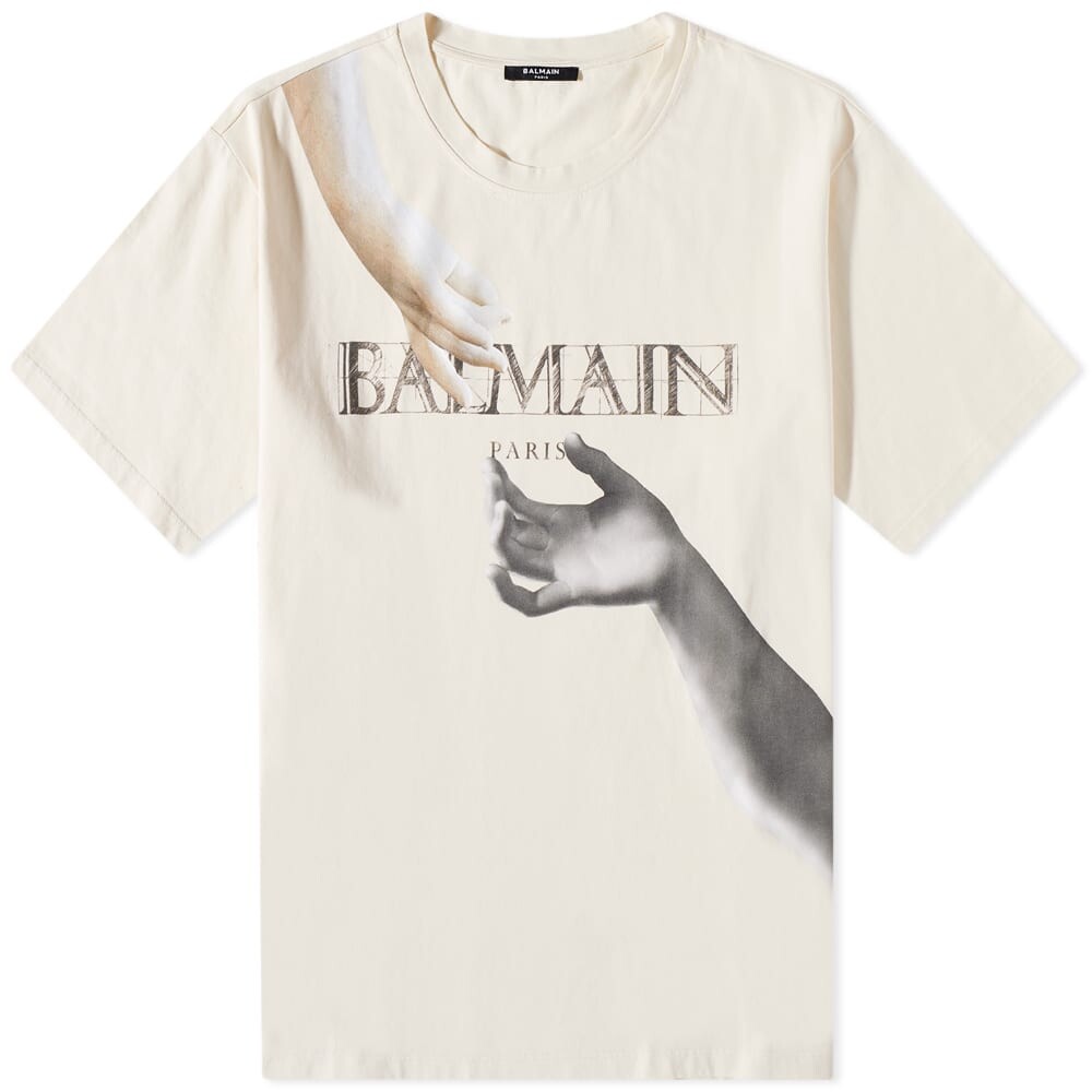 

Футболка Balmain Statue Print Logo Tee