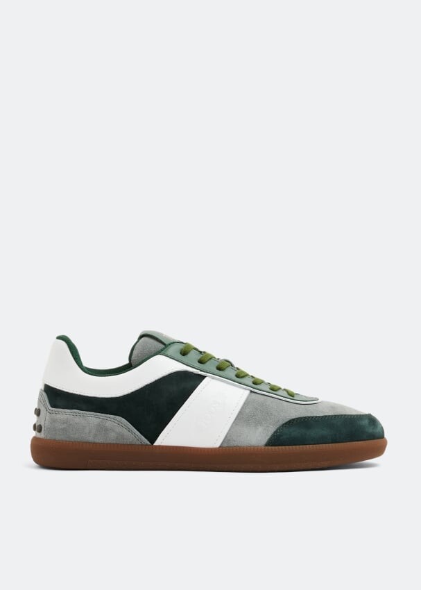 

Кроссовки TOD'S Tabs suede sneakers, серый