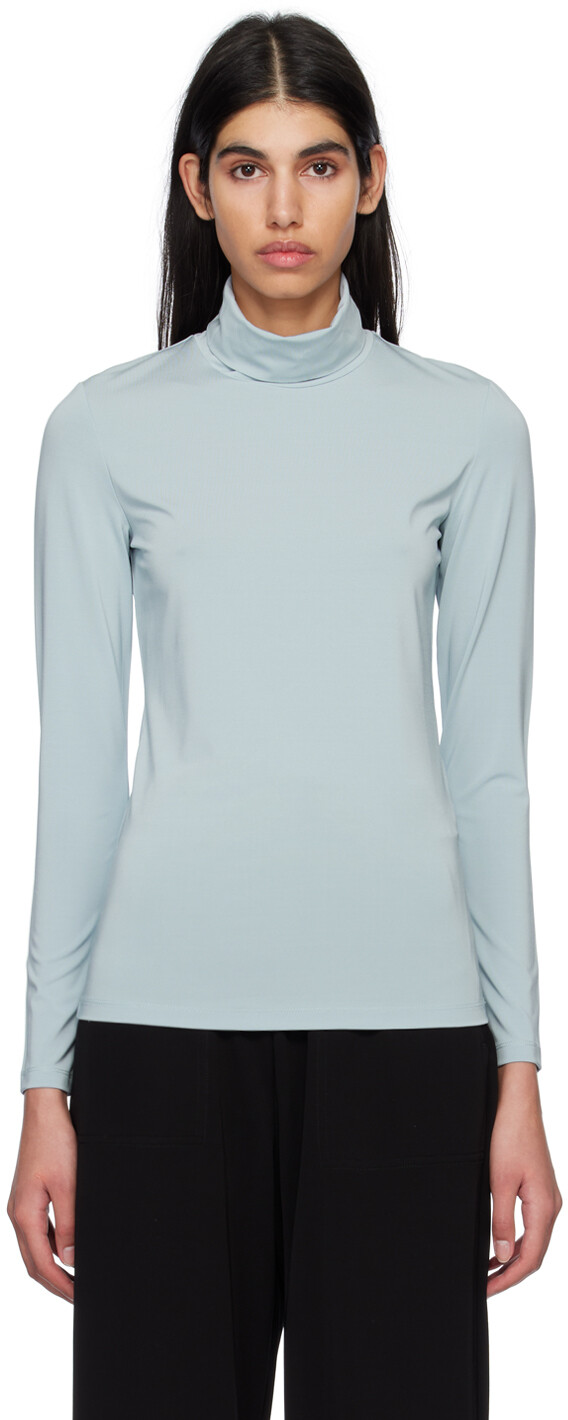 

Синяя эластичная водолазка Max Mara Leisure, Синий