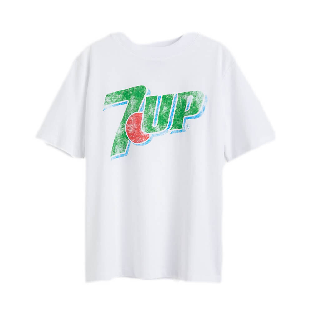 

Футболка H&M Motif 7UP, белый