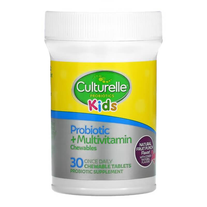 Жевательные таблетки с пробиотиками и мультивитаминами Culturelle Kids, 30 таблеток