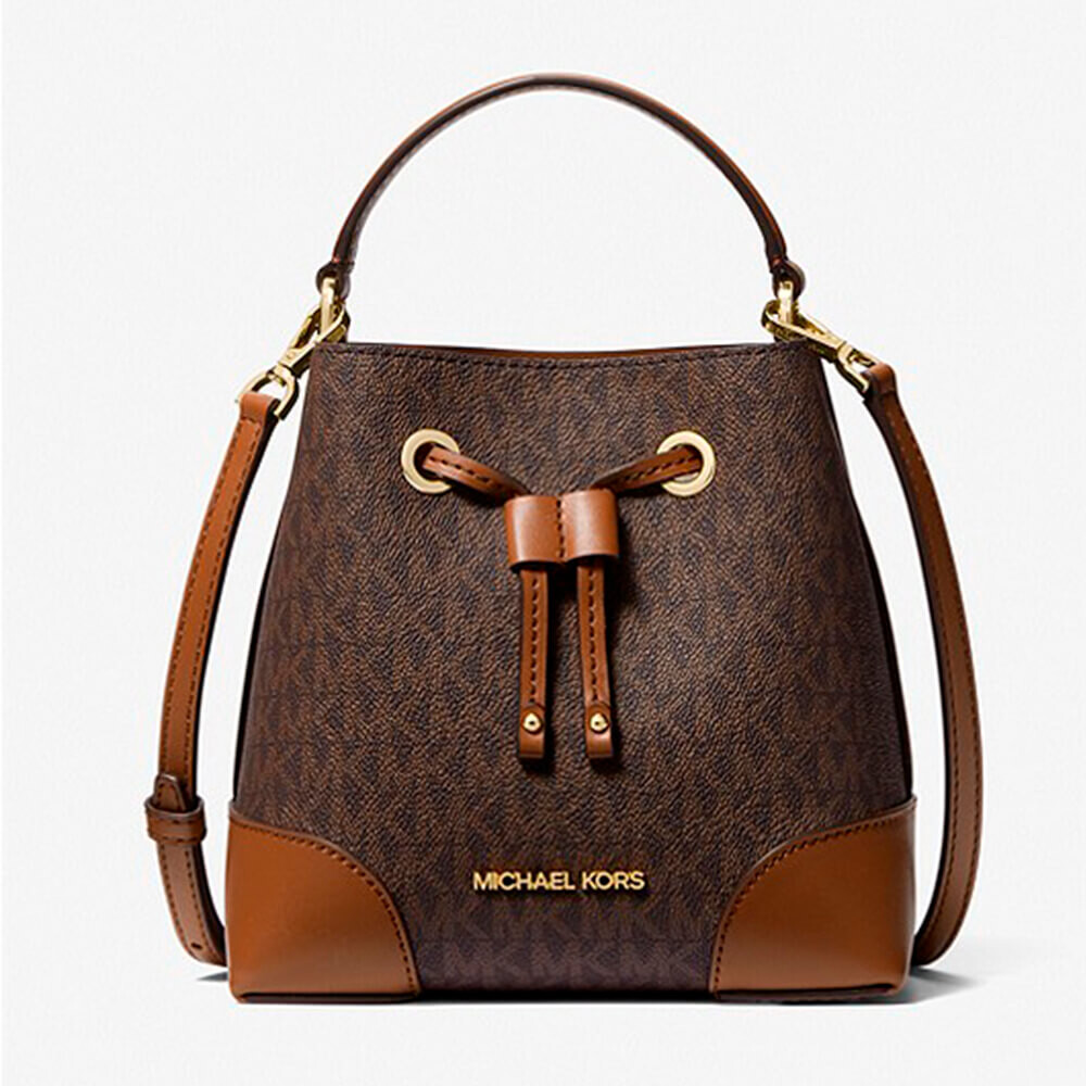 

Сумка-ведро Michael Michael Kors Mercer Small Logo, коричневый