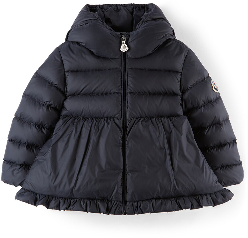 

Темно-синяя пуховая куртка Baby Odile Moncler Enfant