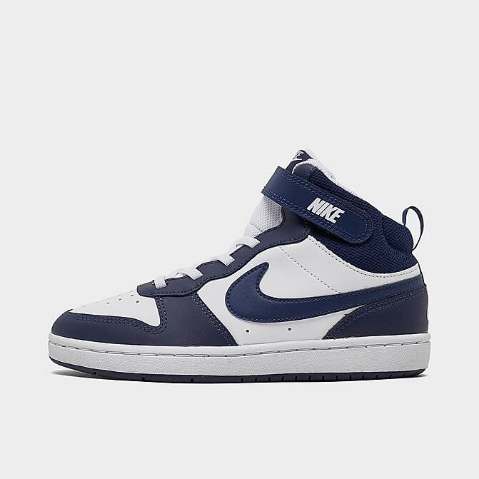 

Кроссовки для малышей Nike Court Borough Mid 2, белый/темно-синий