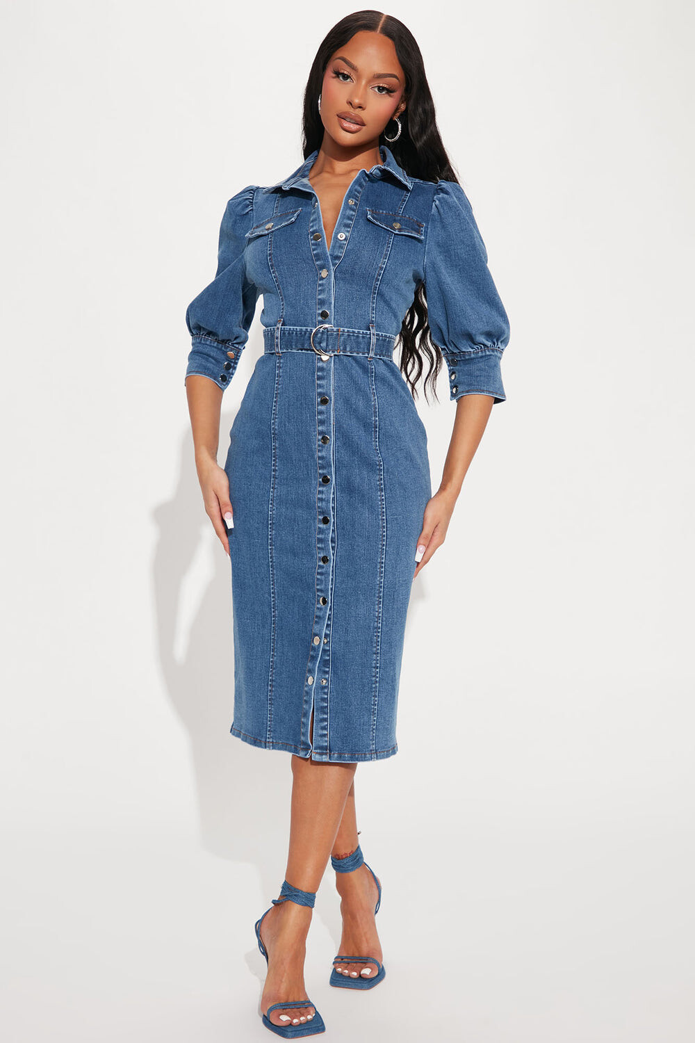 

Платье Fashion Nova D30199A, синий