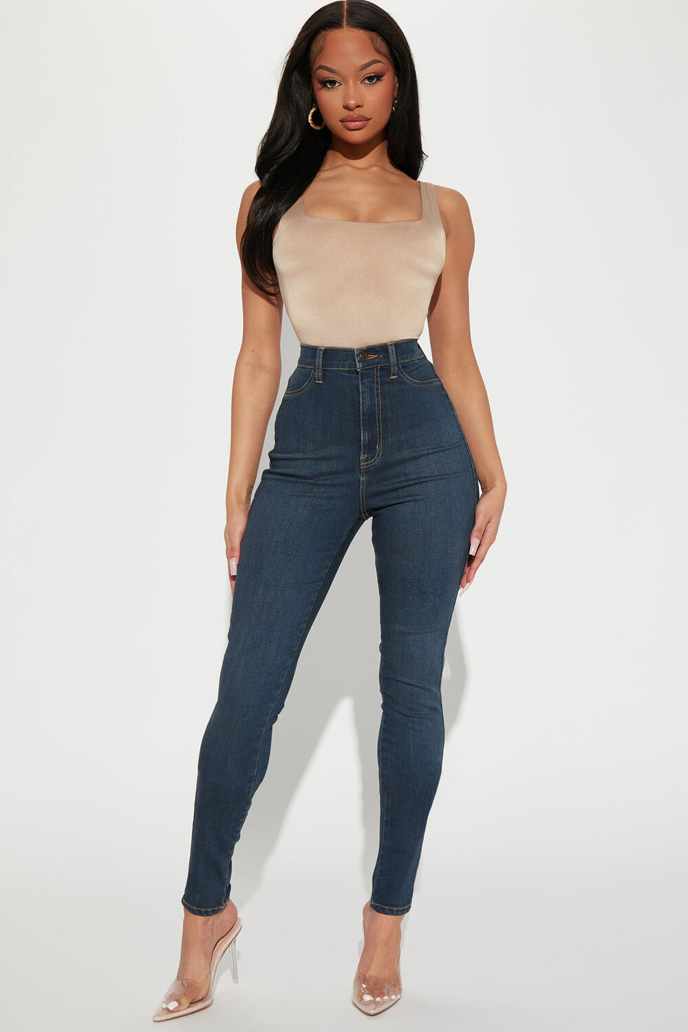 

Джинсы скинни Fashion Nova NOVA001PRUEBAT, синий