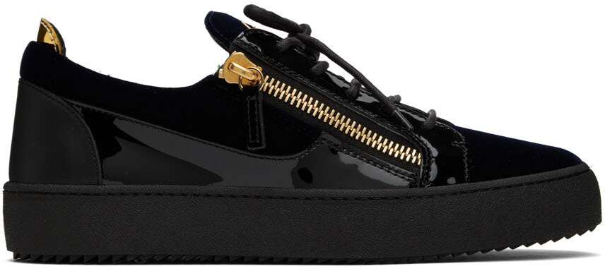 

Темно-синие и черные кроссовки Frankie Giuseppe Zanotti