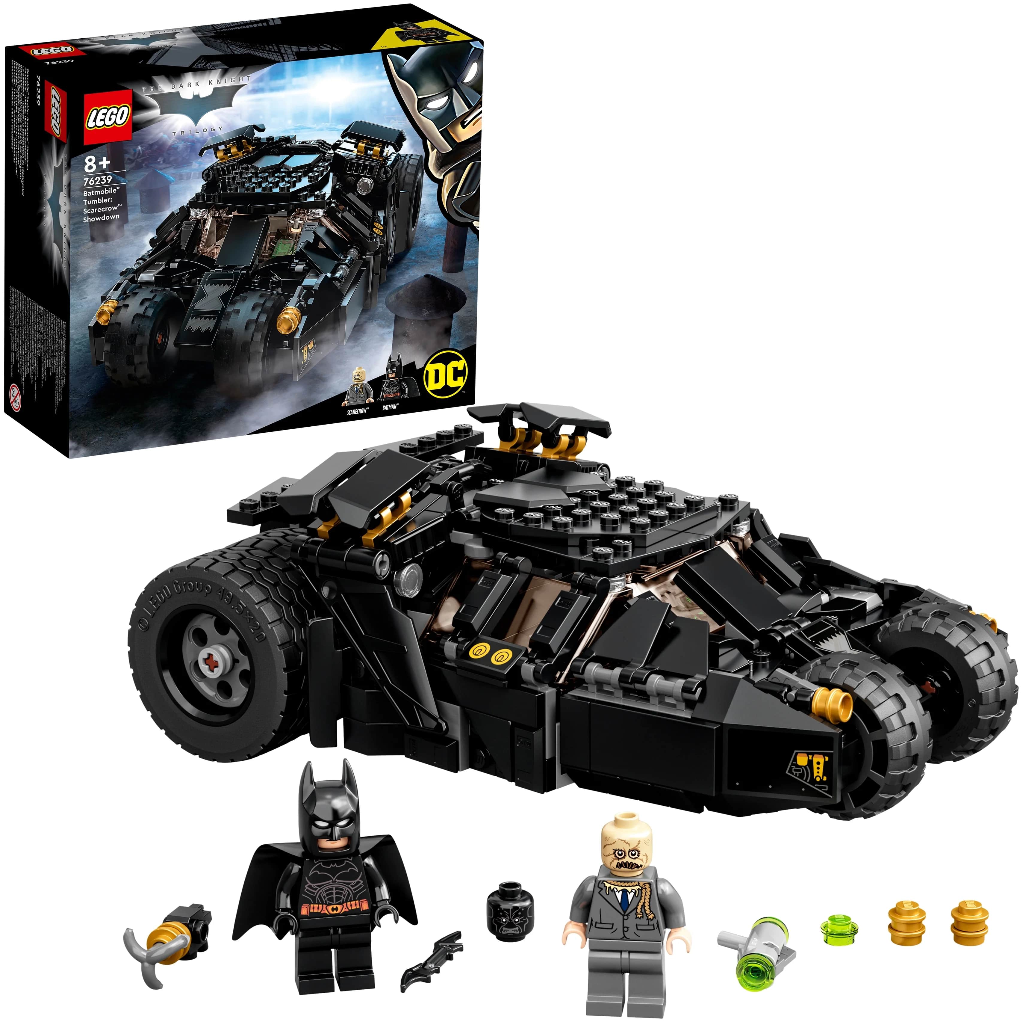 набор batman бэтмобиль с фигуркой 6061615 Конструктор LEGO Building Blocks Super Heroes 76239 Bat Chariot Battle the Scarecrow
