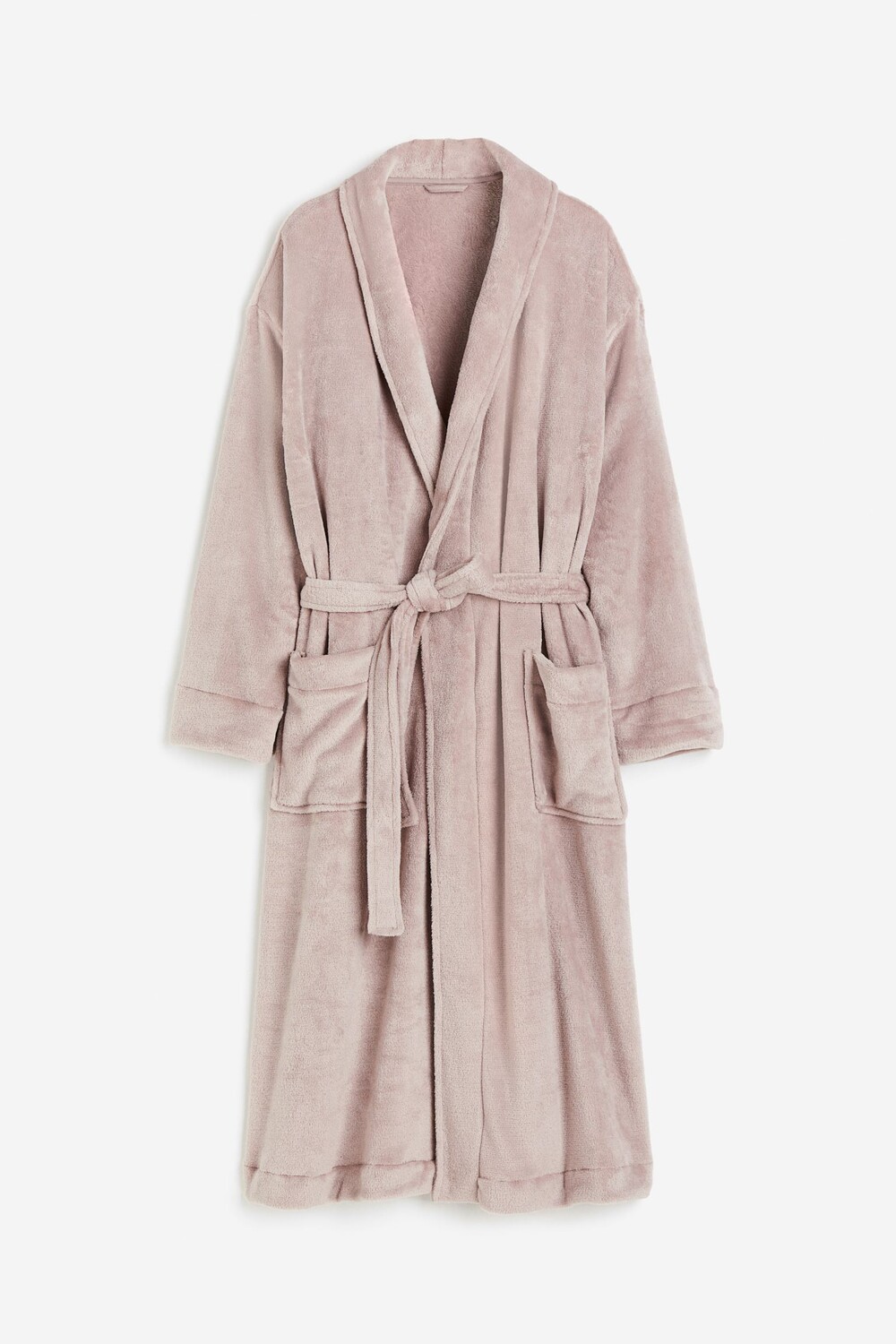 

Халат H&M Fleece, серо-бежевый