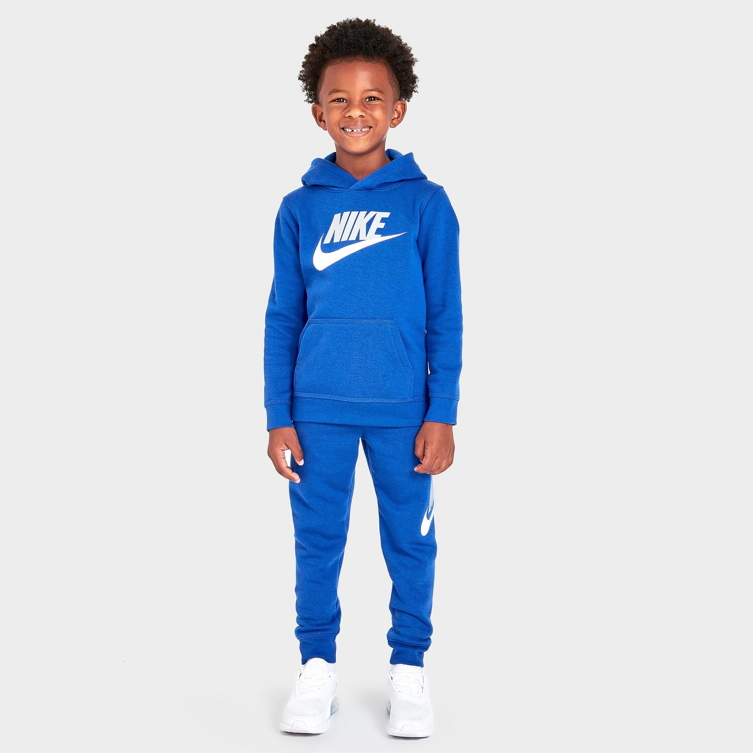 

Толстовка с капюшоном и спортивными штанами Nike для маленьких детей с металлическим логотипом Futura Logo для мальчиков, синий