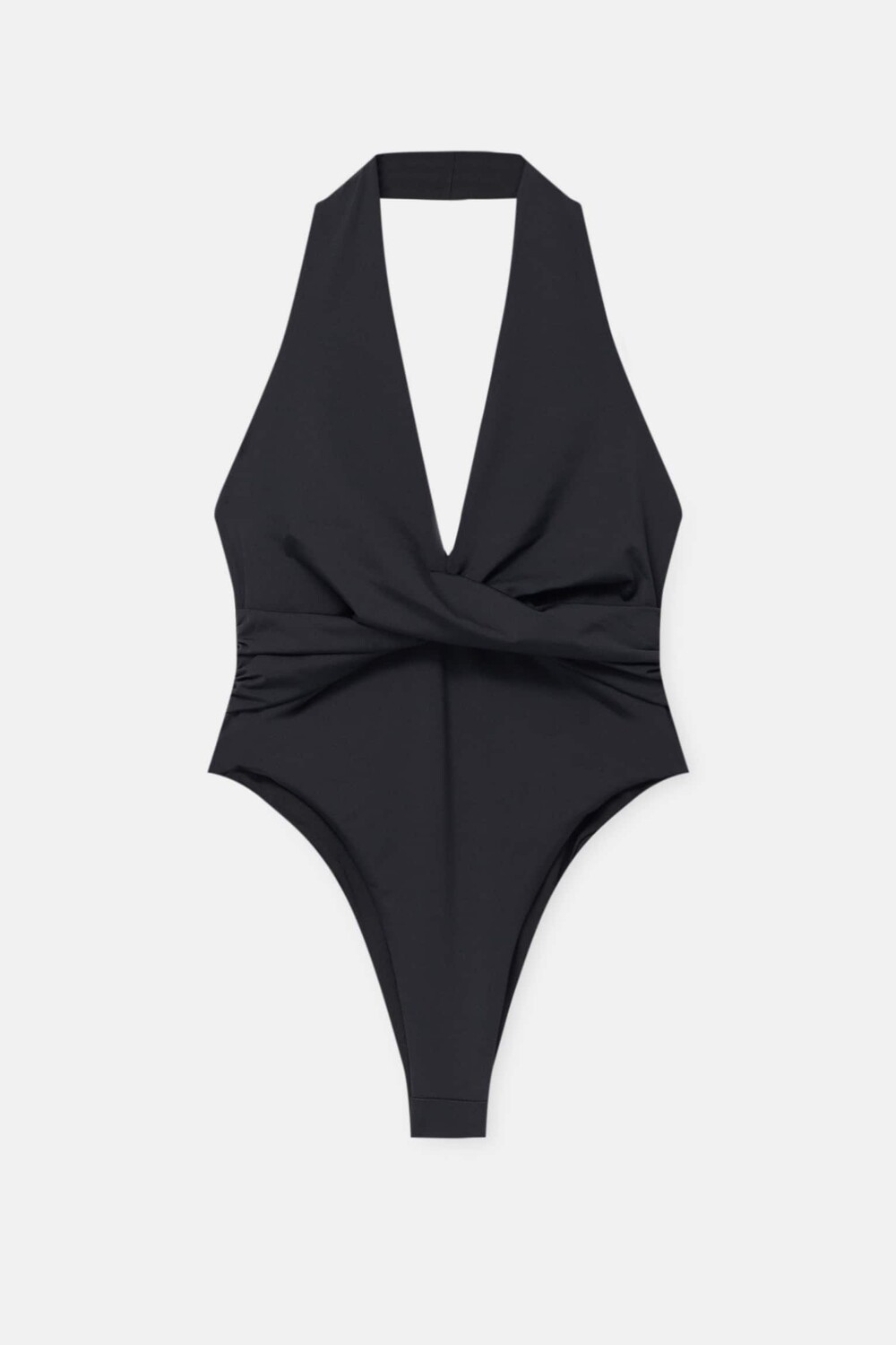 

Боди Pull&Bear Draped Halter, черный