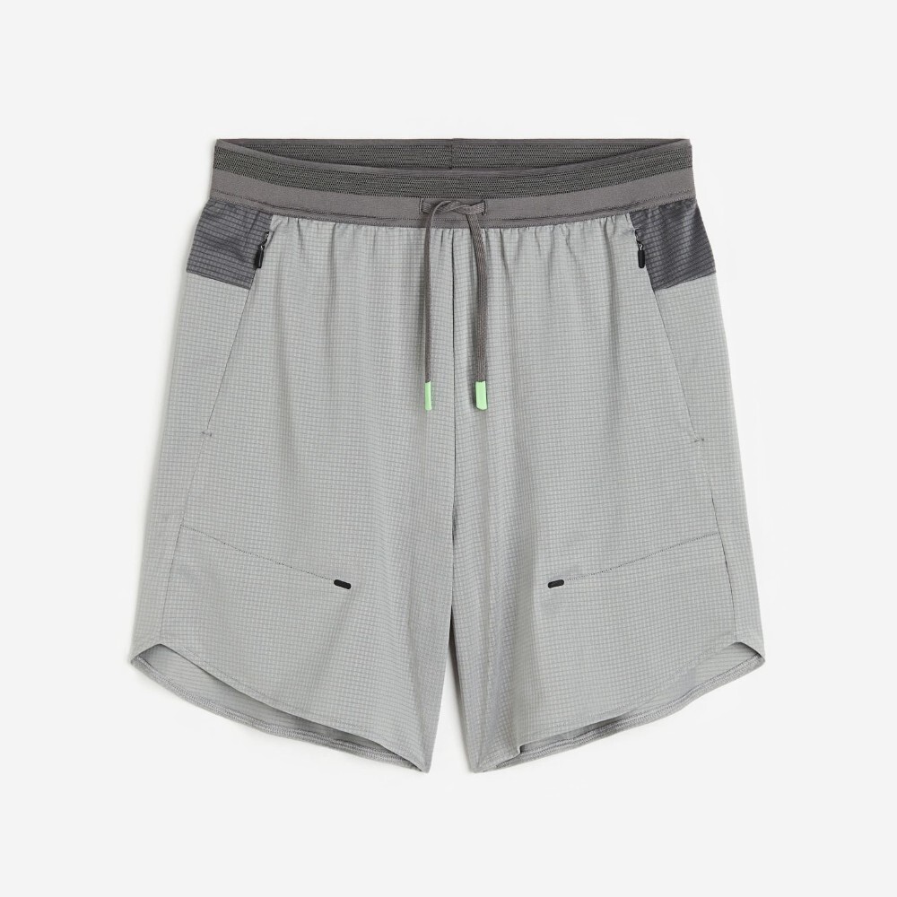 

Спортивные шорты H&M DryMove, серый/темно-серый
