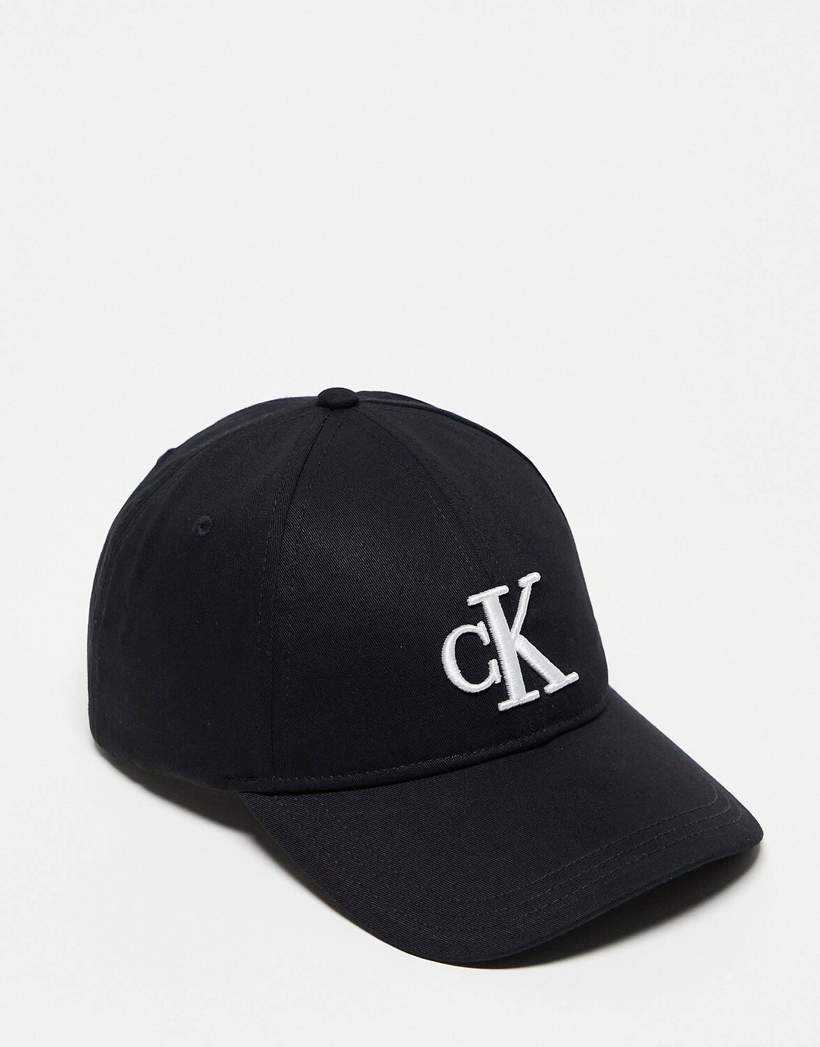 

Черная хлопковая кепка с монограммой и логотипом Calvin Klein Jeans