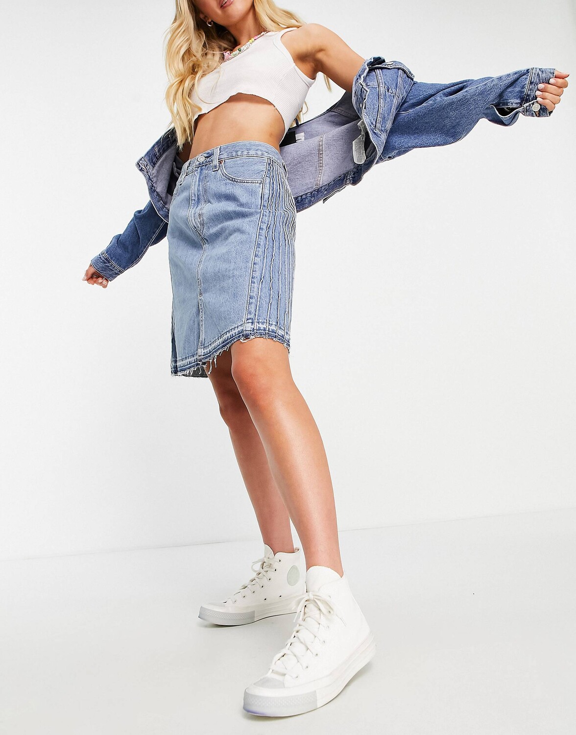 

Джинсовая юбка Levi's Pride средней степени стирки