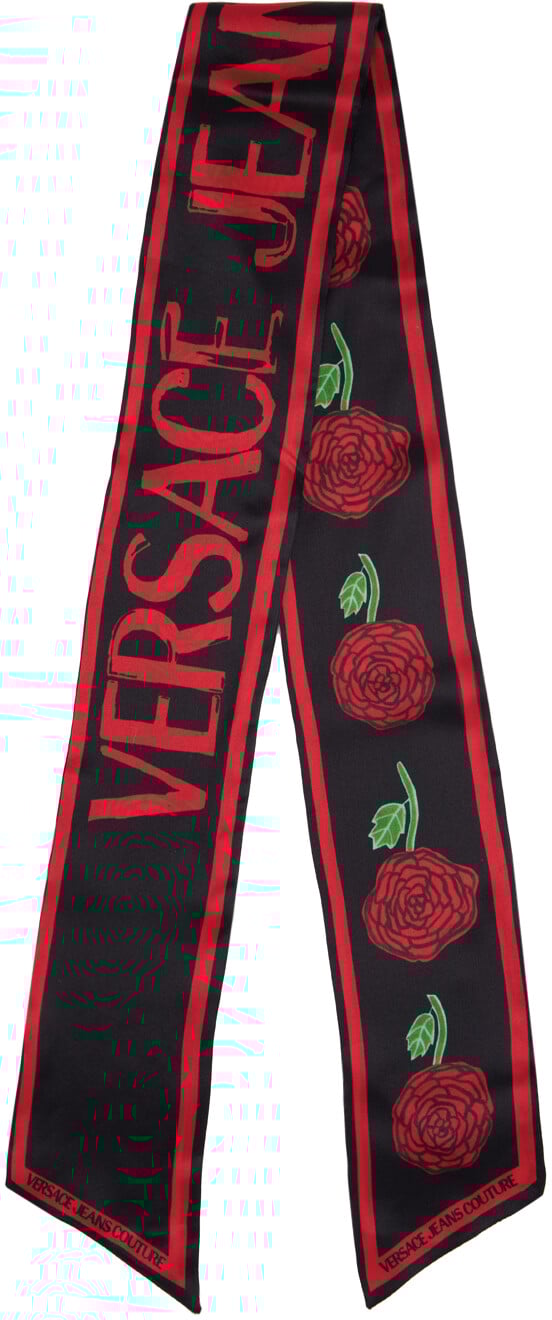 

Галстук-шарф разноцветной розы Versace Jeans Couture